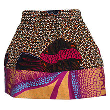Load image into Gallery viewer, African print double gathered skirt - Seashell Pink