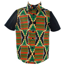Load image into Gallery viewer, African print short sleeve shirt - Kente
